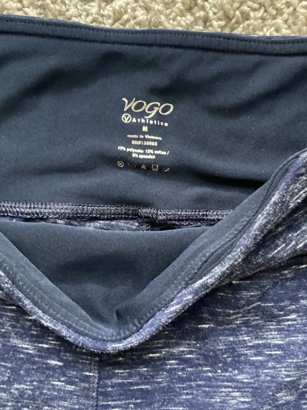 Girls Navy Heather Leggings - Brand yogo - Picture 2 of 2